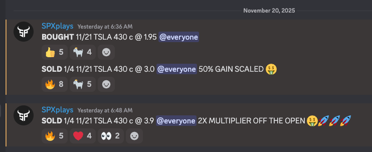 TSLA 430c 2X multiplier trade